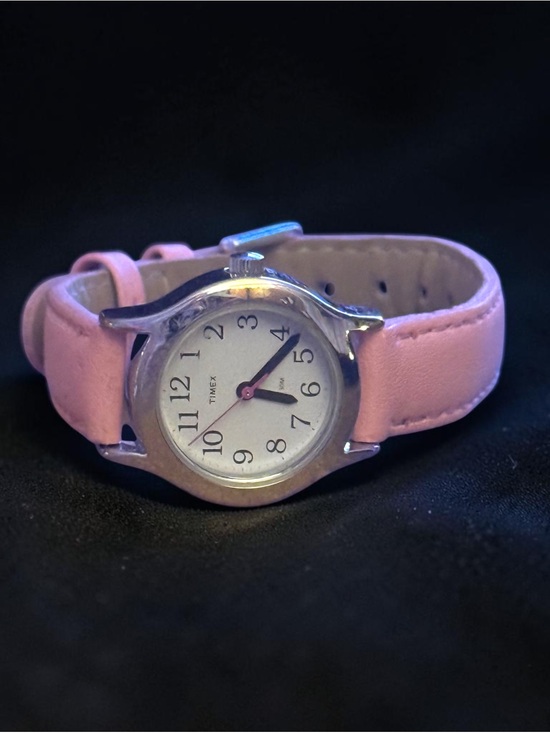Timex Accessories - Timex pink leather analog watch
